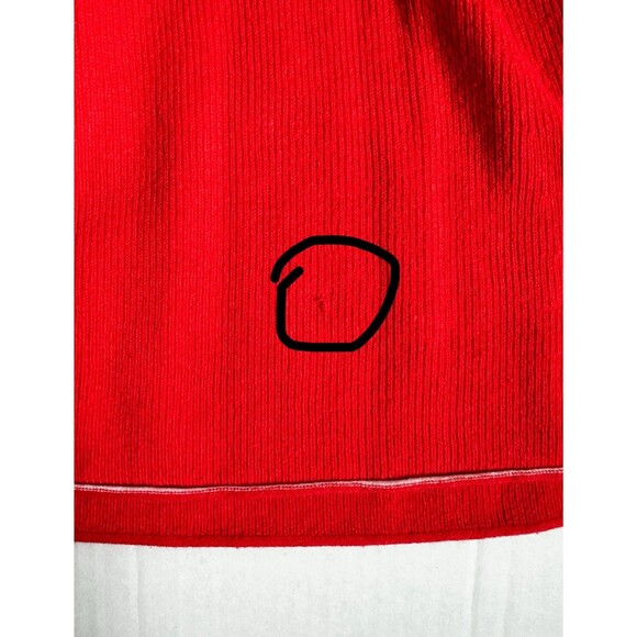 Anthropologie Halter Mini Dress Bright Red Women’s Small Summer Silhouette - Picture 15 of 15